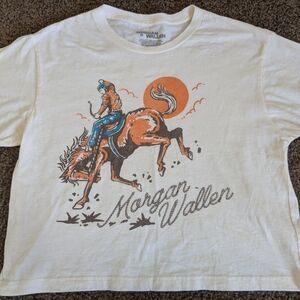 Morgan Wallen Cropped Graphic Tee